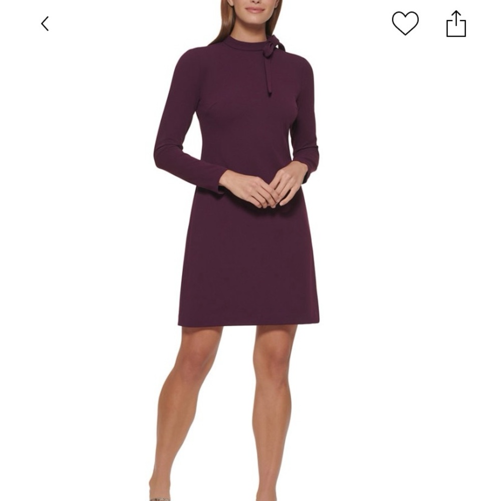 Calvin Klein  Tie Neck Dress